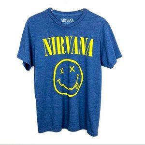 Blue men’s NIRVANA t-shirt
